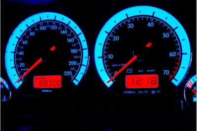 Volkswagen Golf 3 Design 1 glow gauge plasma dials speedometer disc glow shift indicator