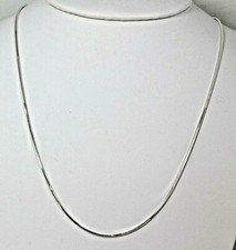 Sterling Silver- .925 - 8 Sided Snake Chain in 14",16",18",20",22",24",30