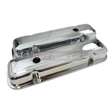 1959-79 PONTIAC Stock VALVE COVER SHORT 326 389 330 350 428 455 V8 CHROME STEEL