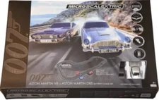 James Bond Microscalextric Race Set Aston Martin DB5 vs the Aston Martin V8 NIB