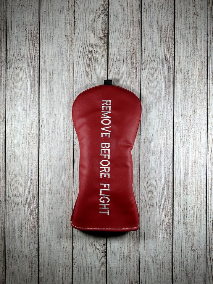 Custom Golf Wood Headcover Remove Before Flight Design Handmade Driver Cover eBay