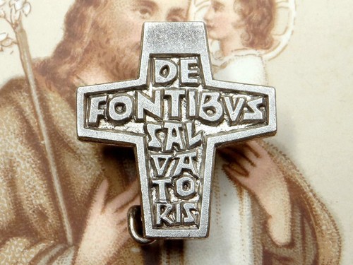 Antike religiöse Brosche. De Fontibus Salvatoris. Schwestern des Heiligsten Erlösers. - Bild 2 von 5