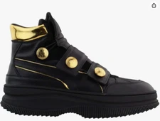 WOMENS ANKLE BOOT PUMA DEVA STRAPS X BALMAIN 372177-01 BLACK GOLD