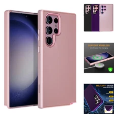 For Samsung Galaxy S23 Ultra S23+ Case Heavy Duty Shockproof Hybrid Rubber Cover