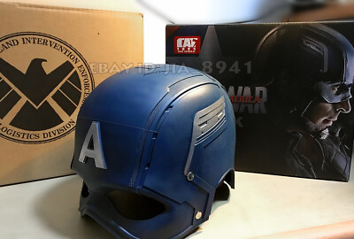 Cattoys 1:1 CAPITAN AMERICA CASCO indossabile replica di scena in magazzino  | eBay