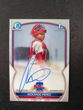 2023 Bowman Chrome Rickardo Perez Prospect Auto 1st #CPA-RPZ