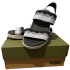 Keen Womens 6 M Elle Backstrap Platform Open Toe Sandals Black Thistle With Box