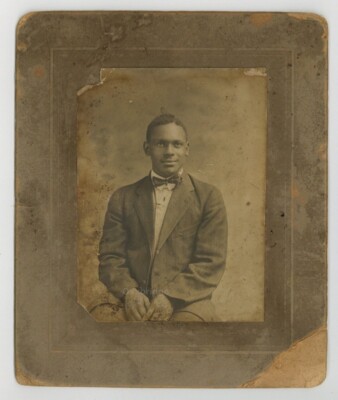 African American Gentleman Bowtie 1890 Handsome Black Man Cabinet