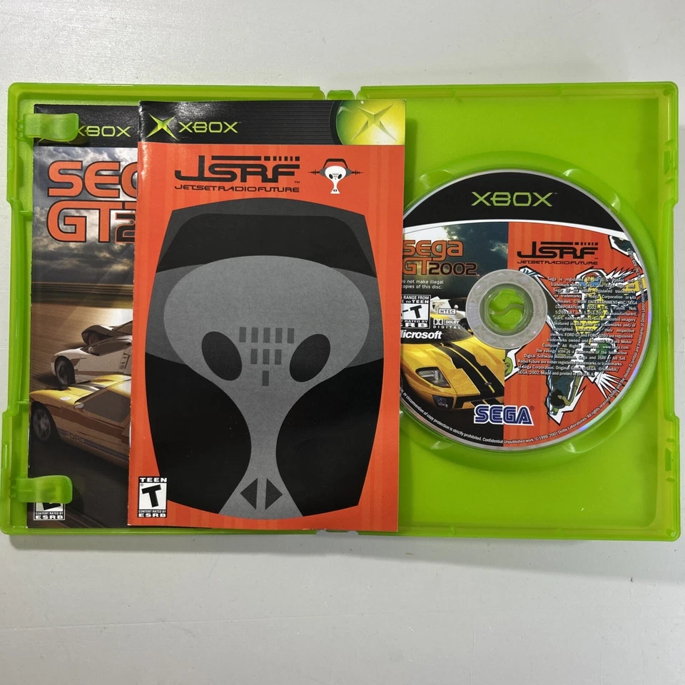 Jet Set Radio Future & Sega GT 2002 Original Microsoft Xbox Complete CIB VGC - Image 3 of 4