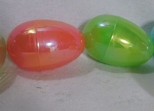 Specialità Uova di Pasqua in Plastica Riempibili 2 Misure 10 Pezzi Iridescenti, Vortice, Stampate - Foto 4 di 14