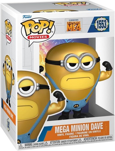 Mega Minion Dave | Despicable Me 4 | Funko Movies | #1553 - Picture 9 of 10