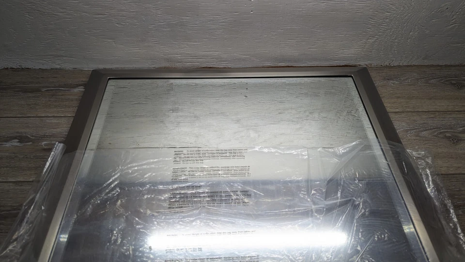 Kichler 41011NI 30" x 24" Modern Steel Framed Accent Mirror - Brushed Nickel - Image 2 of 4