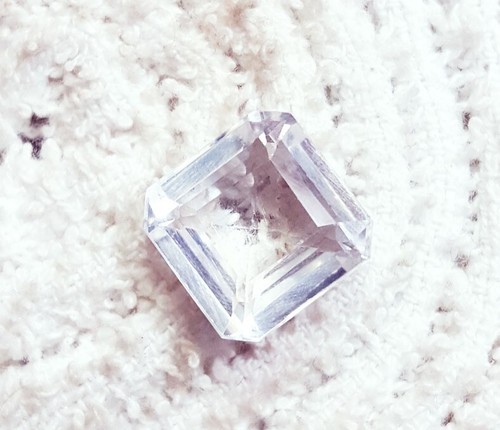 9.00 Ct Natural White Sapphire Certified Loose Gemstone With Free Gift - Picture 3 of 7