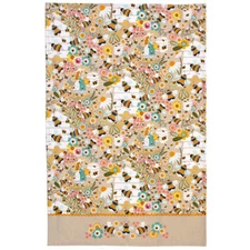 Ulster Weavers Bee Keeper Honeybees & Flowers 100% Cotton Tea Towel 29" x 18"