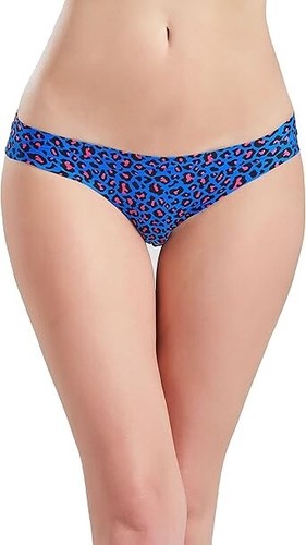 Women's 3 Pack Black Pink Blue Laser-Cut Seamless Bikini Brief Underwear Panties - Picture 3 of 7