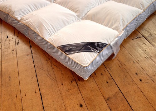 4" Ultimate Premium Cotton European Continental Down Soft Mattress Topper 10cm - Picture 4 of 16