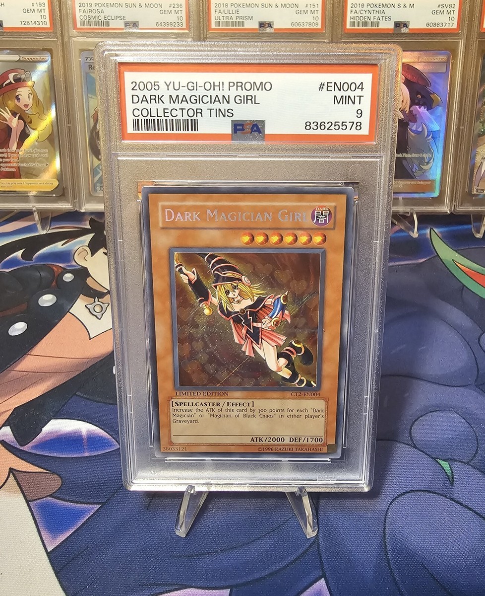 DARK MAGICIAN GIRL ゴールドレア　1st PSA9 遊戯王 PSA 9 MINT Dark Magician Girl CT2-EN004 Tin Promo Vintage Yugioh