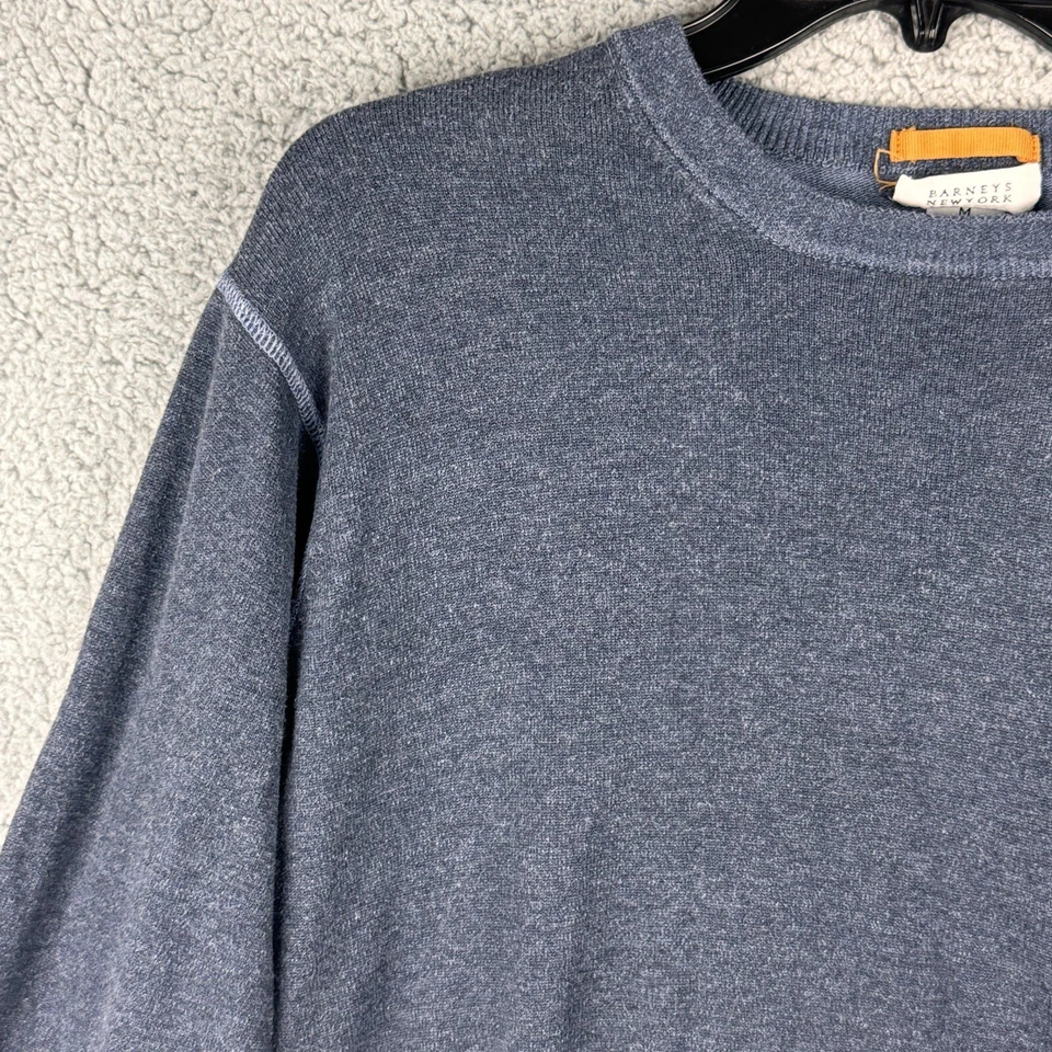 Barneys New York Sweater Men Medium Blue Casual Everyday Walking Park - Image 3 of 4