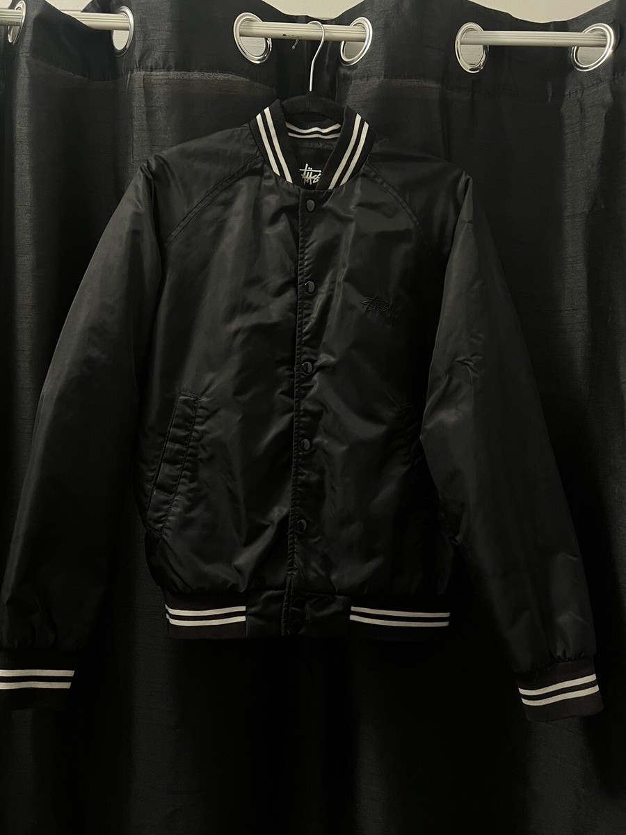 Stussy Burly Gear Varsity Jacket Black Sz S Vintage | eBay Stussy Burly Gear Varsity Jacket Black Sz S Vintage | eBay