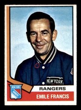 1974 Topps Hockey #9 Emile Francis EX