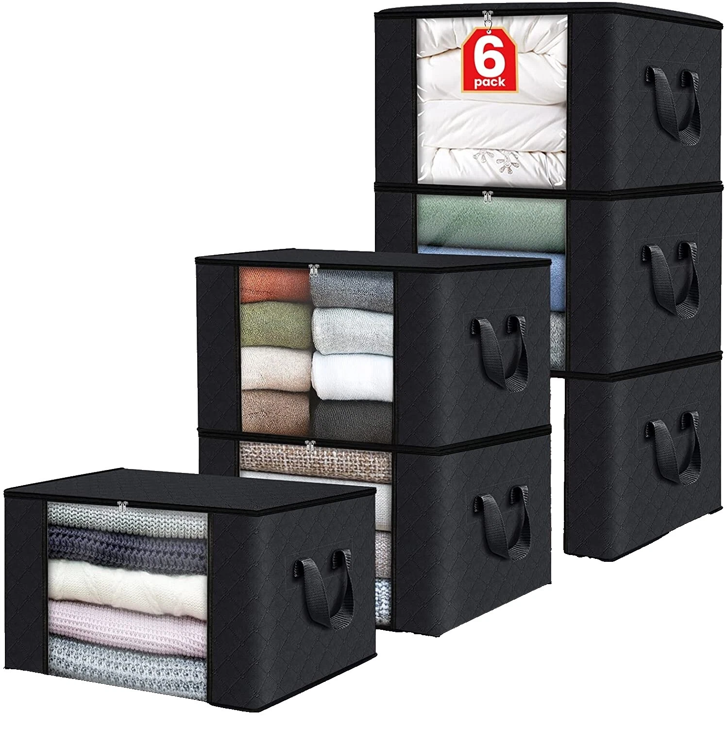 Black Plastic Home Storage Bags