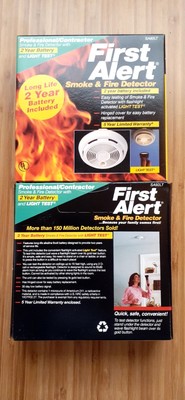 Vintage First Alert Smoke & Fire Detector SA92LT, New Pack