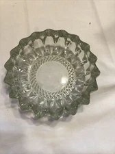 Vintage KIG MALAYSIA Crystal Ashtray 6" Diameter Beautiful Dish 