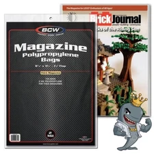 BCW Magazine Bags Thick 100ct Pack Acid Free Archival Quality FREE SHIP