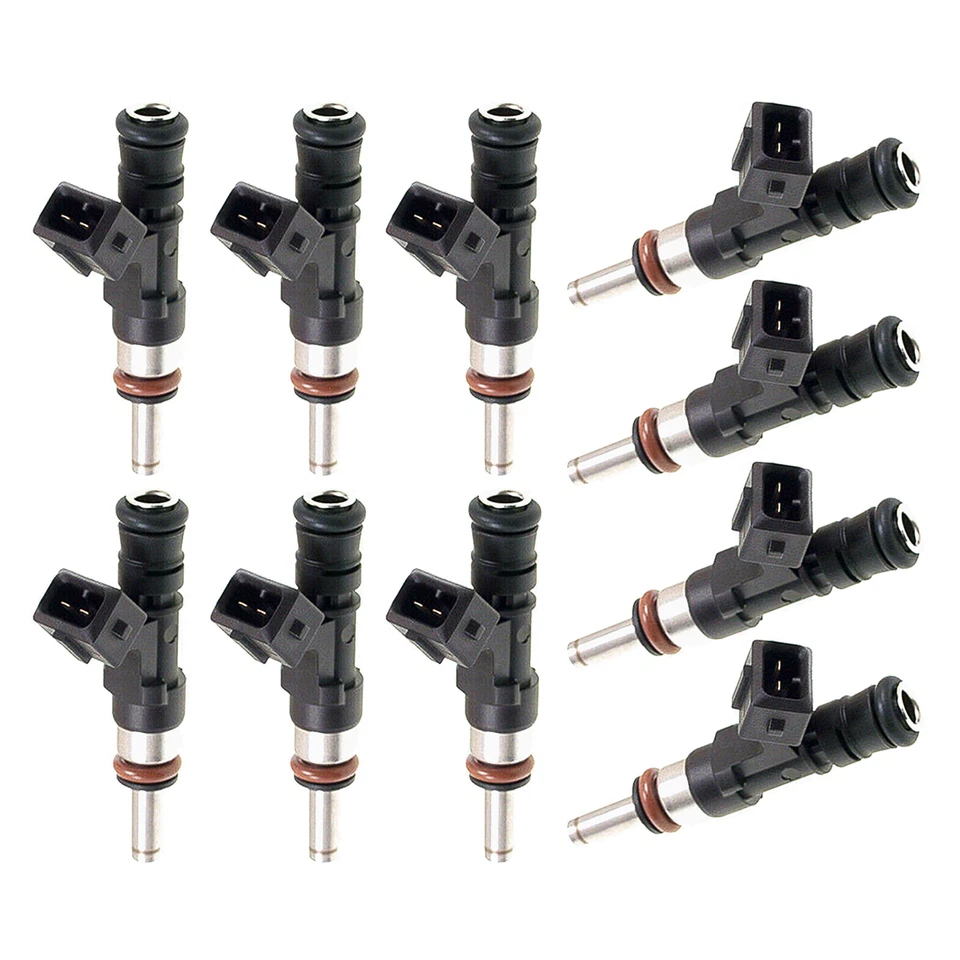 10PCS Fuel Injector FJ753 For 2006 2007 2008 2009 2010 BMW M5 M6 Base 5.0L V10 - Image 2 of 4