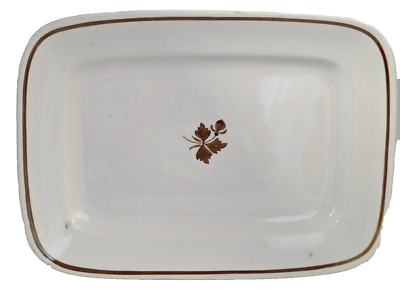 Antique Alfred Meakin Royal Ironstone China Tea Leaf Platter England