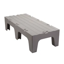 Cambro DRS48480 S-Series Solid Top Dunnage Rack with 3000 lb Load Capacity, Gray