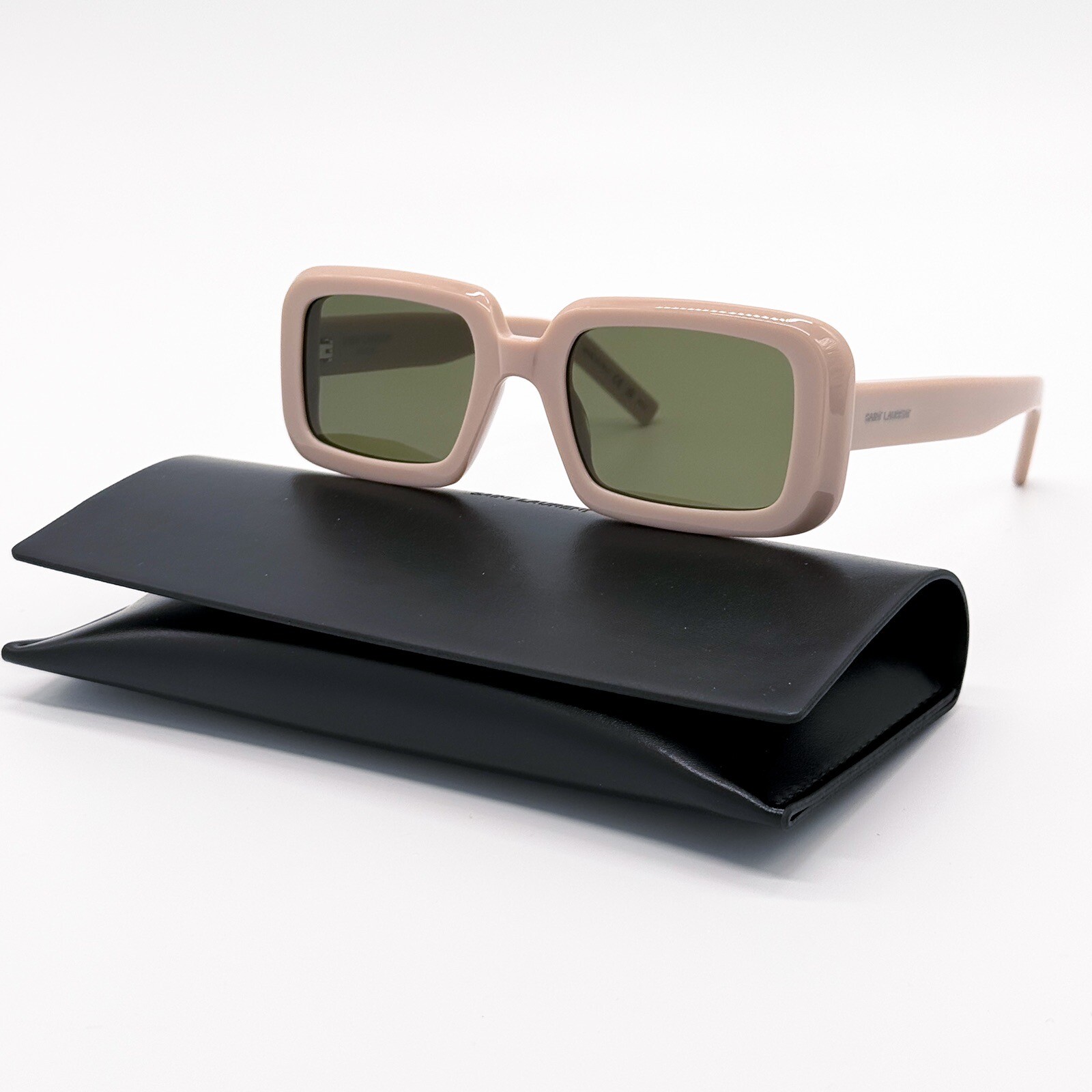 NUOVI OCCHIALI DA SOLE DONNA SAINT LAURENT SL 534 SUNRISE 007 SL534 BEIGE OCCHIALI VERDI