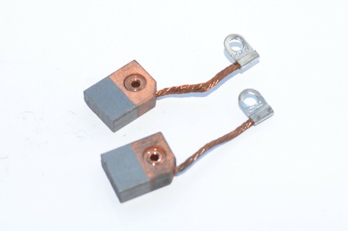 2x Motorkohle-Kohlebürste mit Anschluss, 8 x 20 x 25 mm, Contact Brush, NOS - Picture 5 of 5