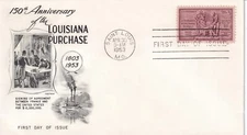 STAMP US SCOTT 1020 "Louisiana Purchase" 3 CENT 1953 FDC - E