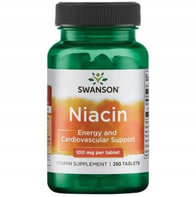 Swanson Niacin 100 mg 250 tablets, VITAMIN B3