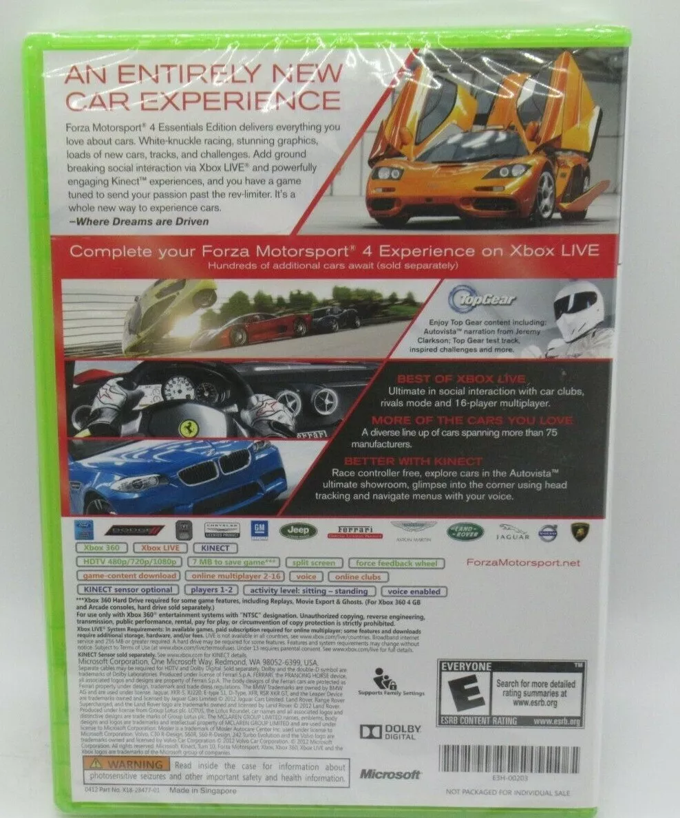 Forza Motorsport 4, Autovista