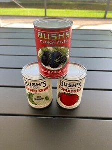 Vintage Decor Canned Food Vegetables Lot of 3