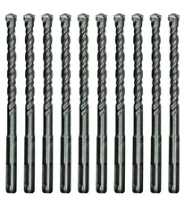 3/8"x8" SDS Plus Rotary Hammer Drill Bit Carbide Tip for Masonry Concrete-10Pcs