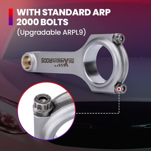 4340 Forged H-Beam Connecting Rods+ARP2000 Bolts for MG MGB 5 Main Bearing 4Cyl - Picture 3 of 12