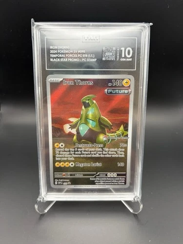 Iron Thorns 2024 Pokemon S&V Temporal Forces ETB #98 Full Art Promo Card TAG 10