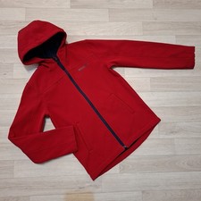 Boys Age 9-10 Years Mountain Warehouse Softshell Hooded Jacket Red