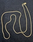 Vintage Miriam Haskell Gold Tone 30" Chain Necklace
