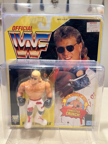 SHAWN MICHAELS WWF HASBRO SERIES 7 YELLOW CARD MOC...