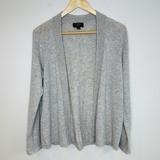 Cashmere Open Front Cardigan in Gray by Charter Club EUC Medium