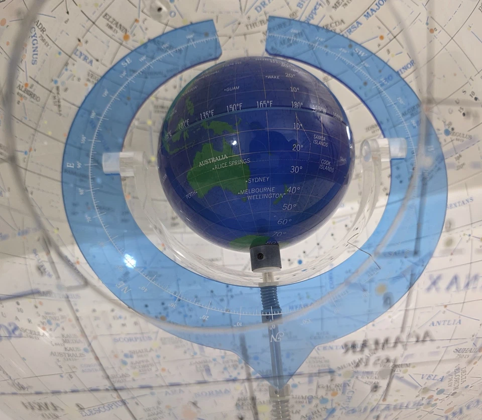 Spherical Concepts Nave Estelar Tierra II Esfera Celestial Globo Sin Base 1986 LEER Foto 3 de 4