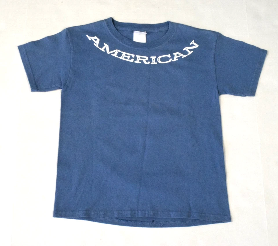Детская футболка Gildan размер Youth M стальной синий Конституция США американская графическая футболка - Изображение 2 из 4