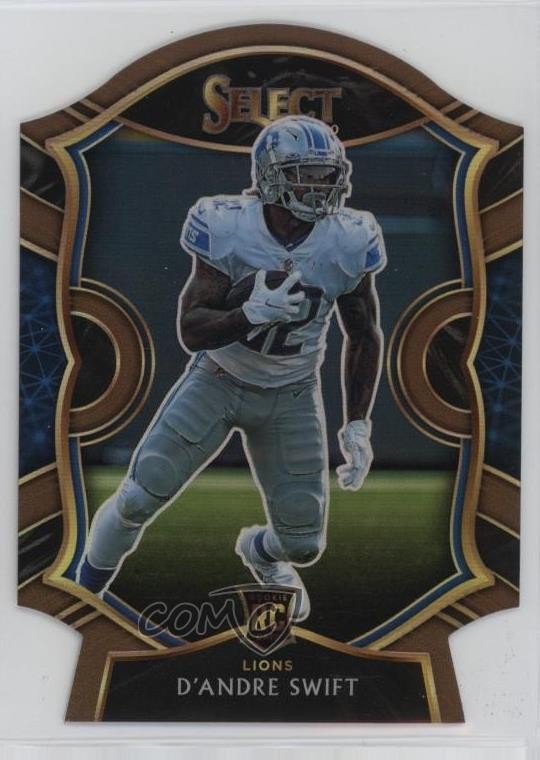 2020 Panini Select Concourse Copper Prizm Die-Cut 247/355 D'Andre Swift #51 1k78