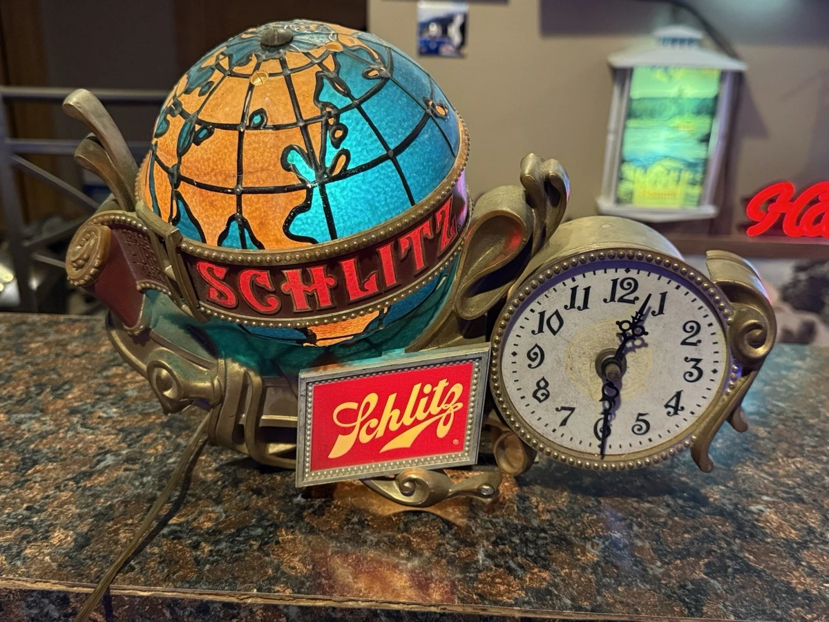 ヴィンテージ シュリッツビール 照明付き時計 ウォールマウント