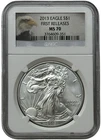 2013 American Silver Eagle Dollar 1 oz Coin $1 NGC MS 70 First Releases