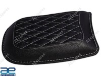 Echtes Leder Hinterer Beifahrersitz Schwarz FüR Royal Enfield Classic 650 @Us
